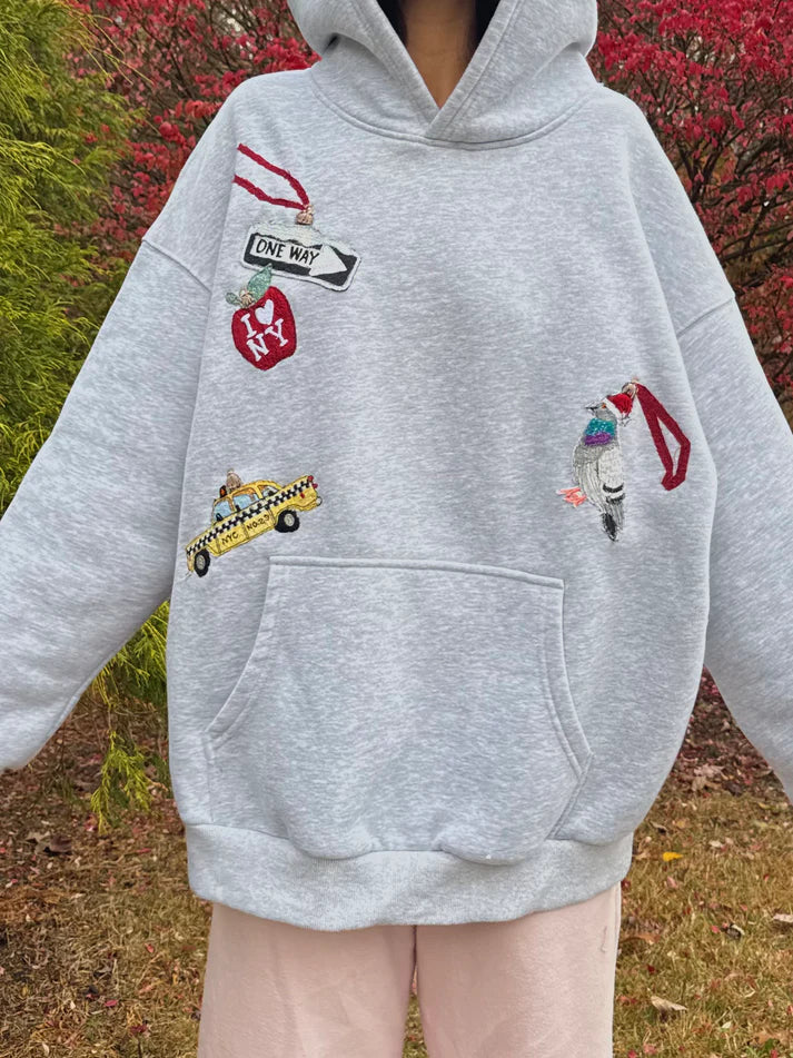 NYC Patchwork Hoodie