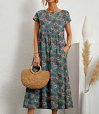 Roselle - Chic Floral Dress
