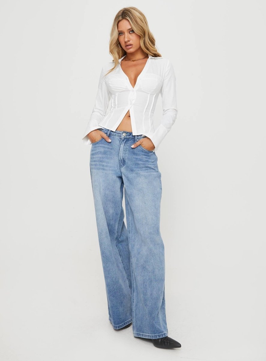 Gylora™ White Fashion Shirt