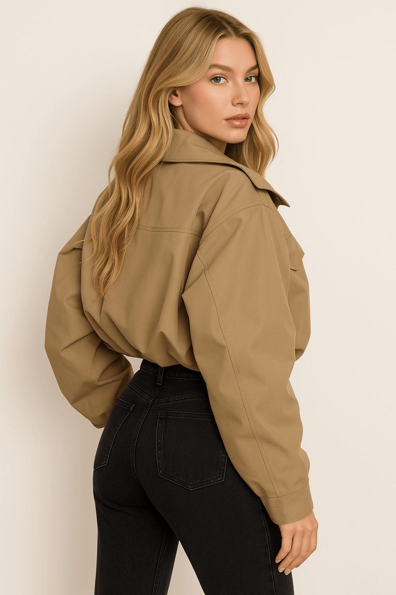 Cropped Trench Coat