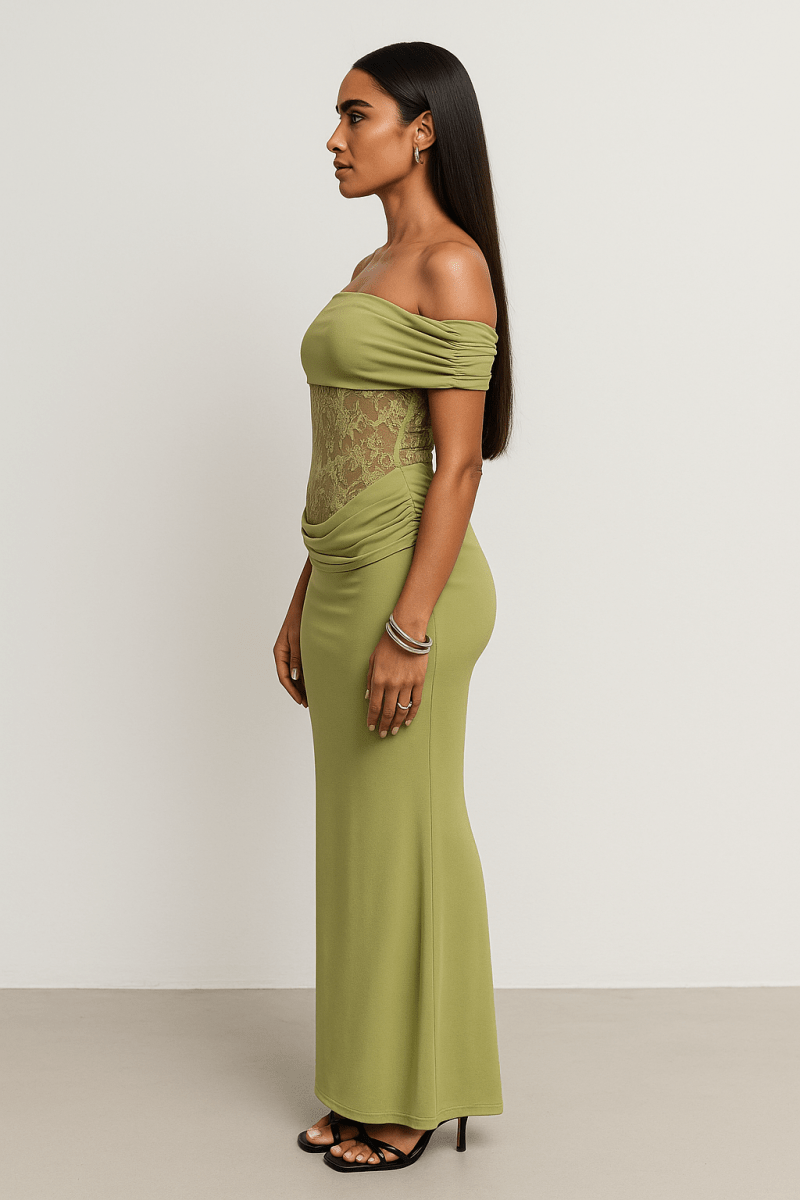 Off-Shoulder Maxi Dress