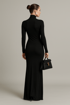 Long Sleeve Turtleneck Maxi Dress