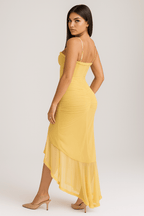 Ruffled Maxi Dress – Spaghetti Strap