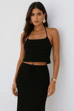 Lace Two Piece Set – Crop Top & Summer Maxi Skirt