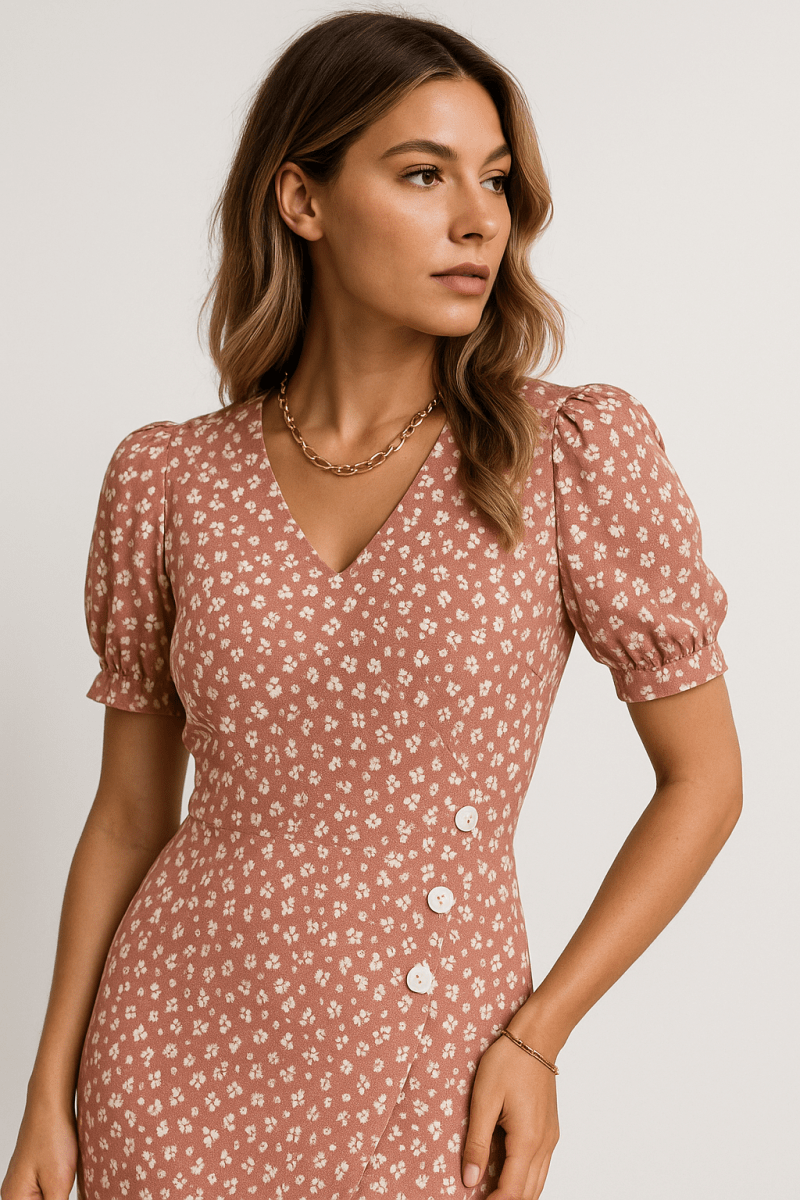 Button-Front Midi Dress – Summer Split