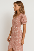 Button-Front Midi Dress – Summer Split
