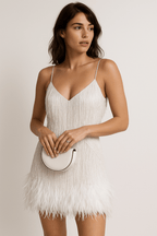 Feather Mini Dress