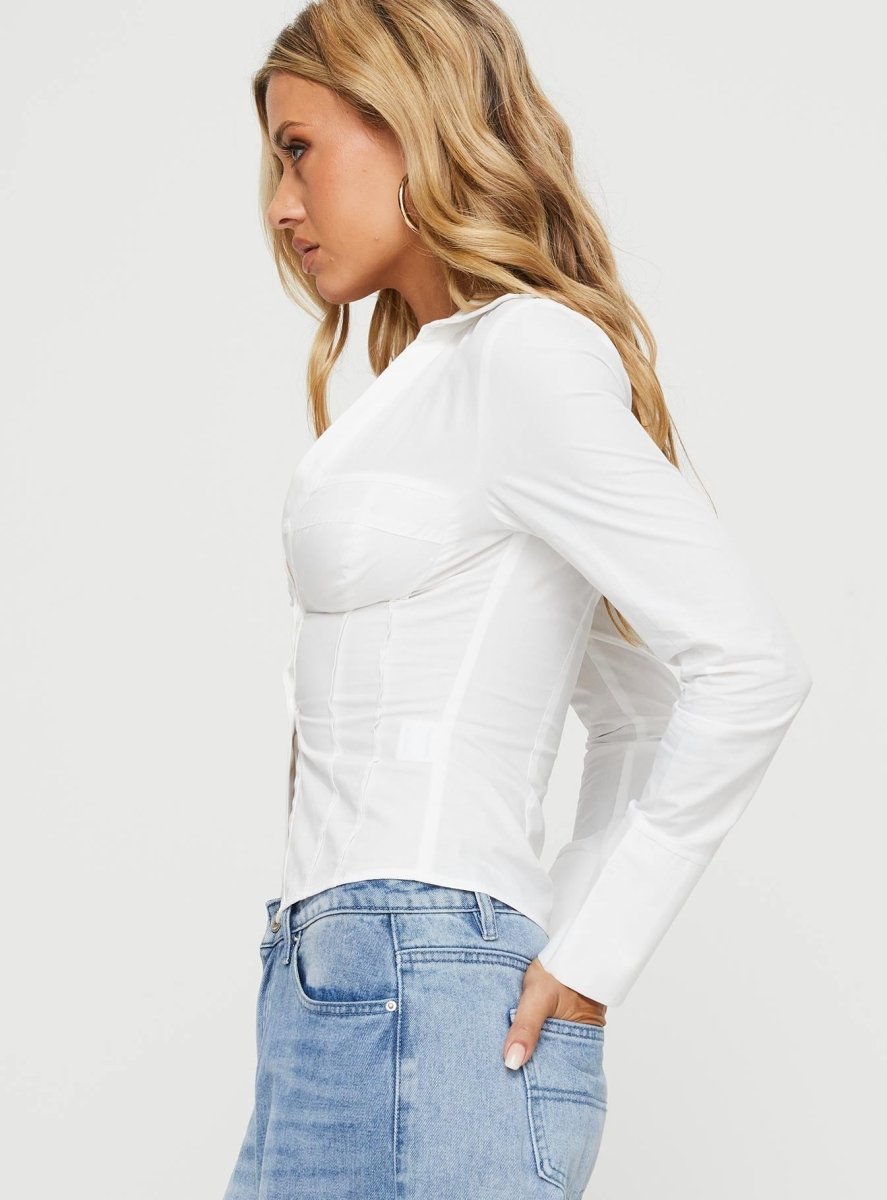 Gylora™ White Fashion Shirt