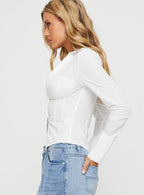 Gylora™ White Fashion Shirt