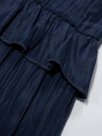 Elegant Ruffled Long Dress