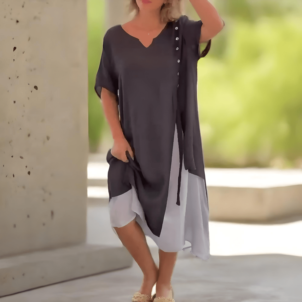 Rosalie | Classic Solid Colour Maxi Dress