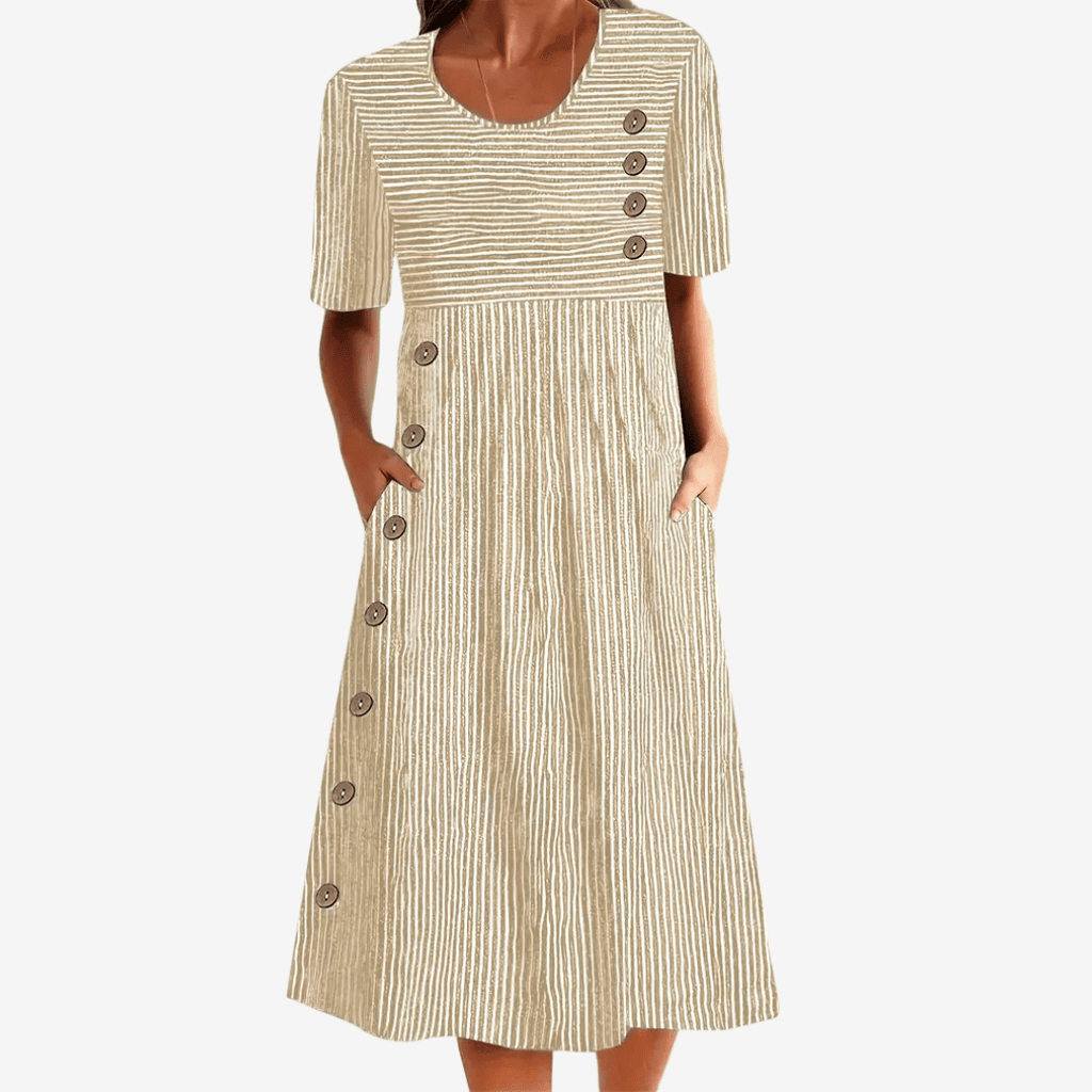 ✦ Seaside Charm Button Dress