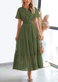 Lina Eyelet Elegance Summer Dress