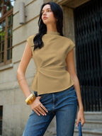 Sleeveless Ruched Top