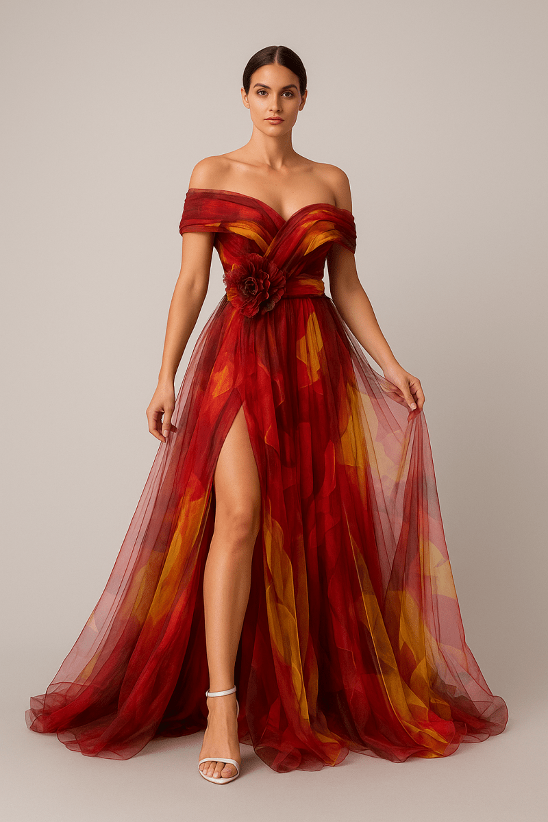 Celestia Bloom Gown Tulle Elegance