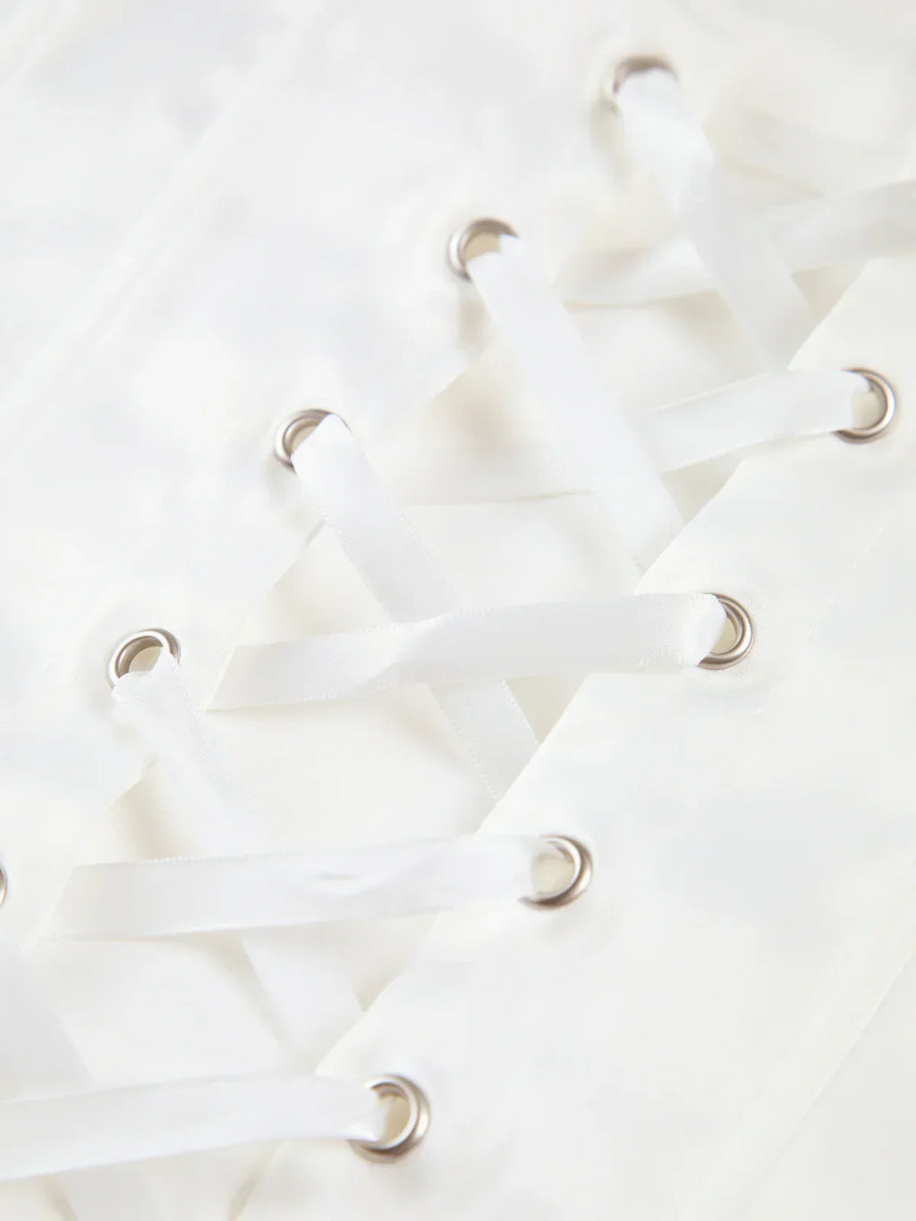 Ivory Glow Tie-Back Corset Top