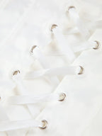 Ivory Glow Tie-Back Corset Top