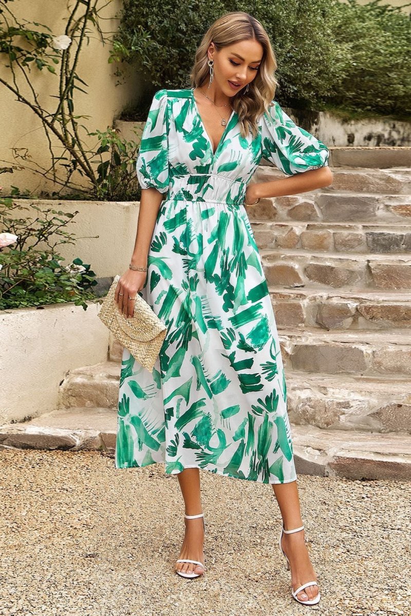 Ruby - Flattering Floral Midi Dress