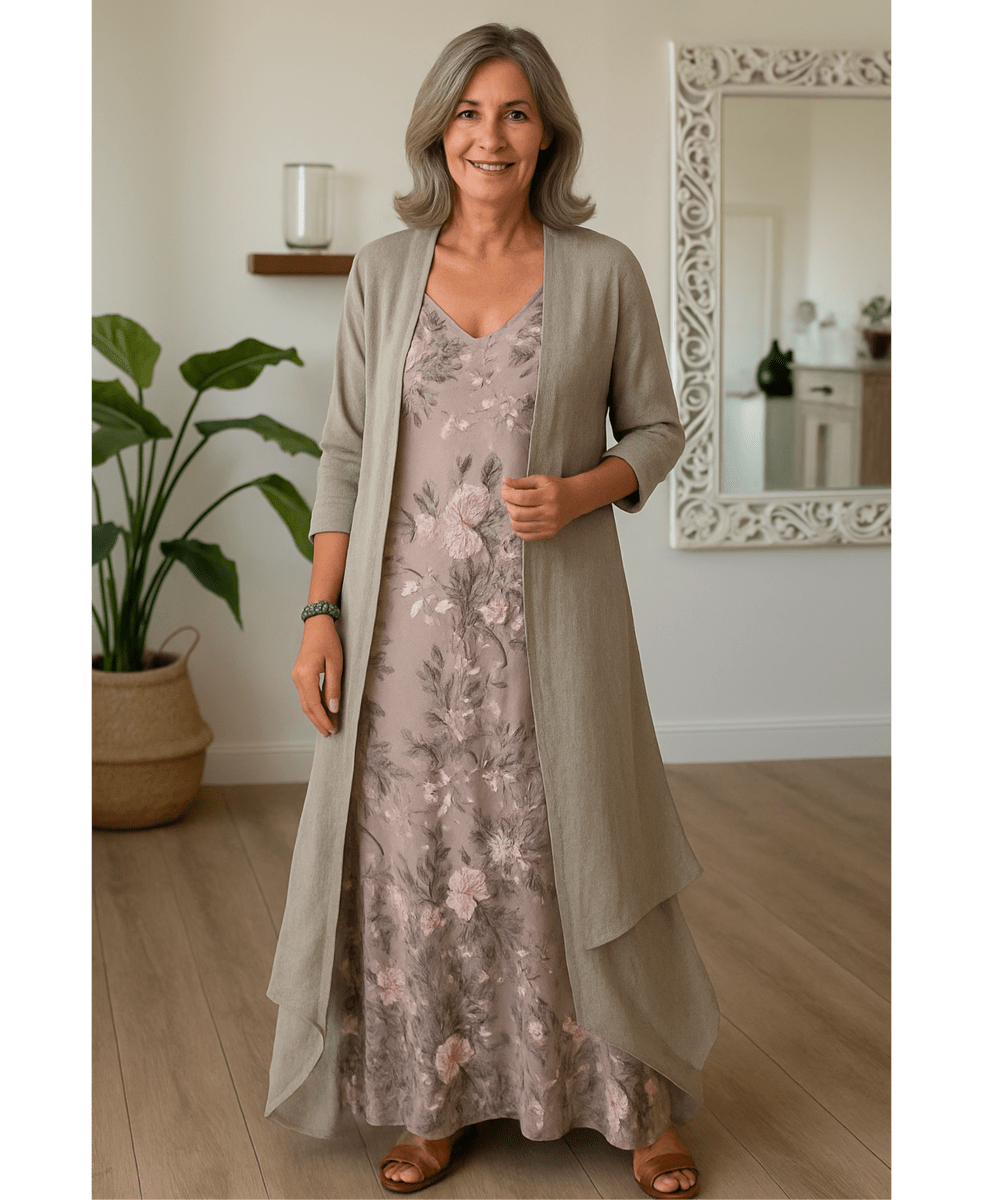 MASHA | Elegant Floral Maxi Dress