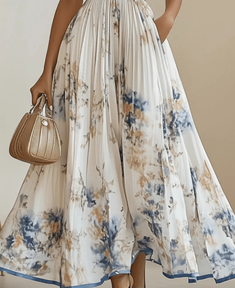 Isla  Watercolour floral Maxi Dress