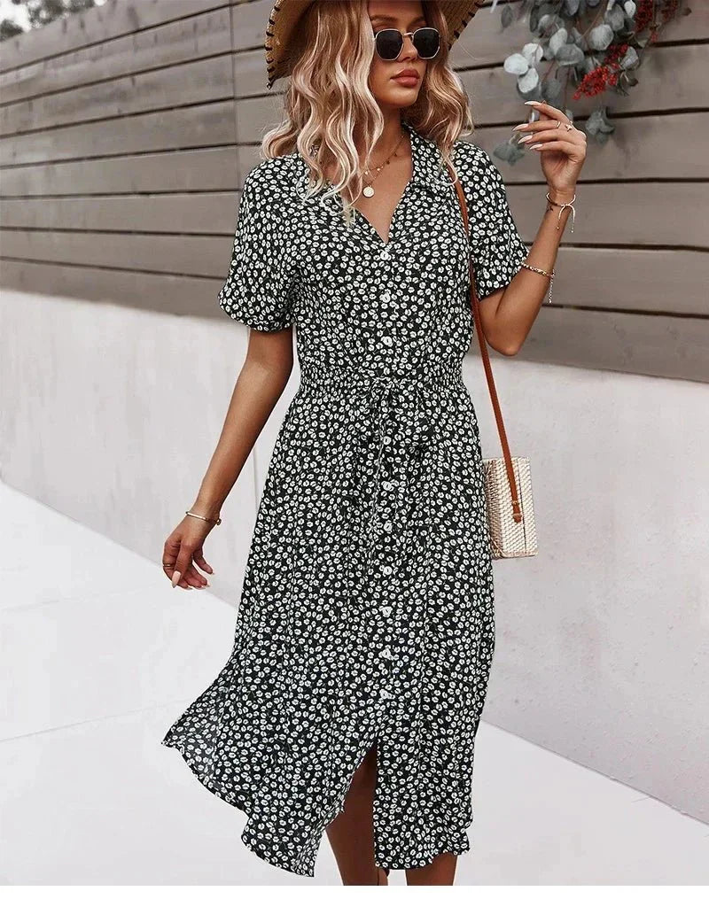 Deborah - Floral Midi Dress