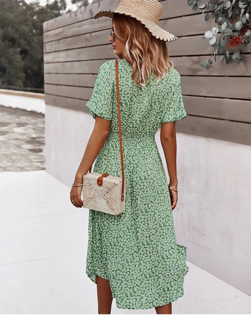 Deborah - Floral Midi Dress
