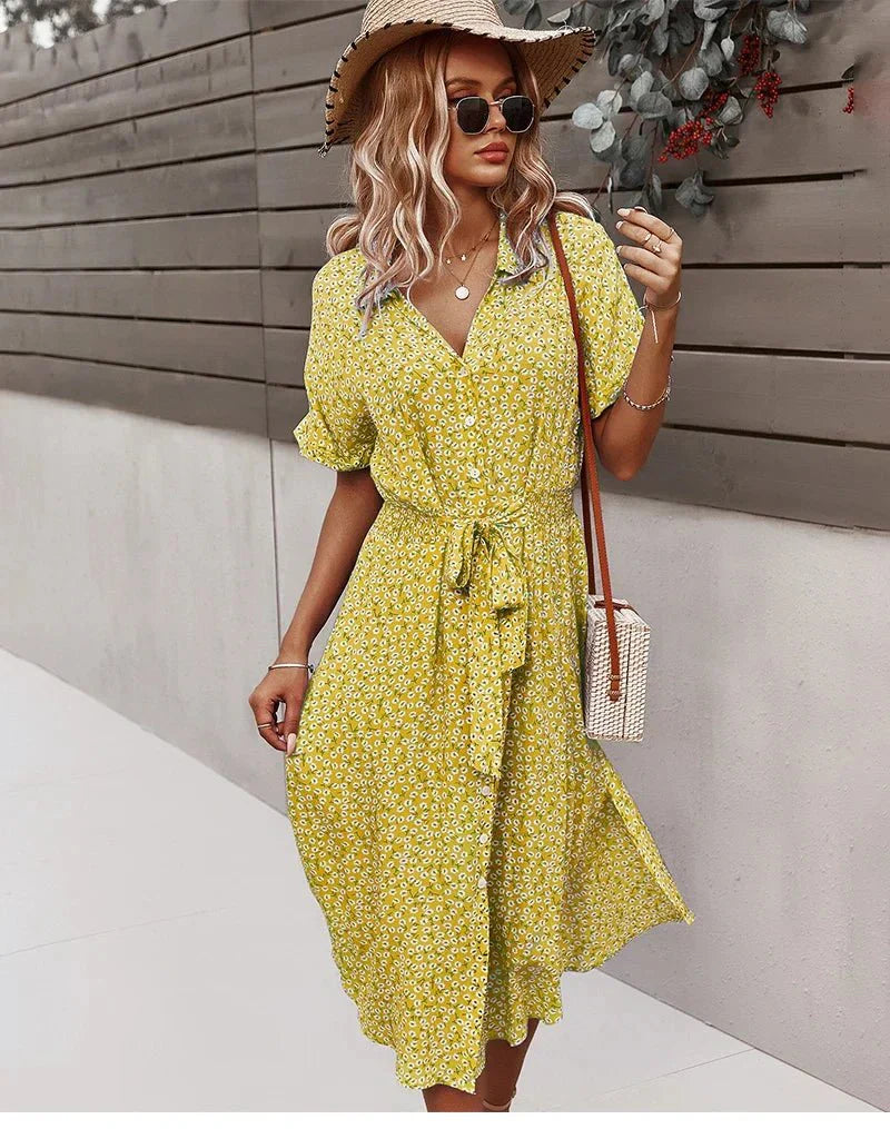 Deborah - Floral Midi Dress