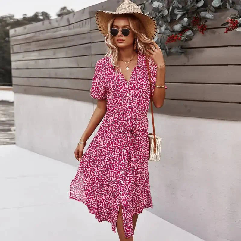 Deborah - Floral Midi Dress