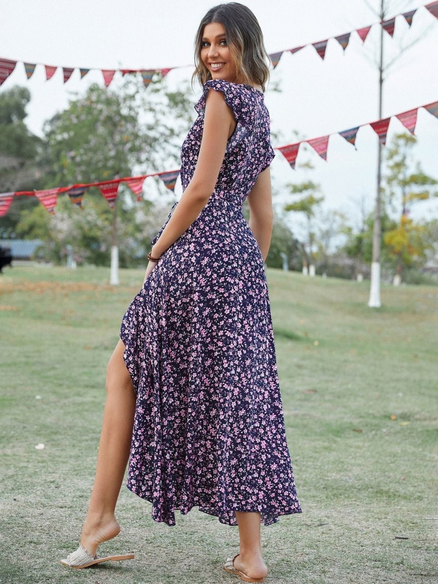 Sleeveless Floral Dress