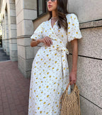 Floral Wrap Dress