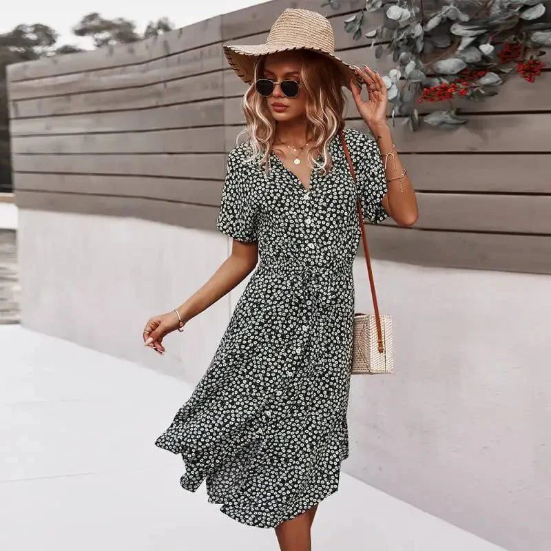 Deborah - Floral Midi Dress