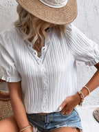 Calestra™ | Ivory Lace Whisper Blouse