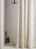 Checkered Gauze Shower Curtain