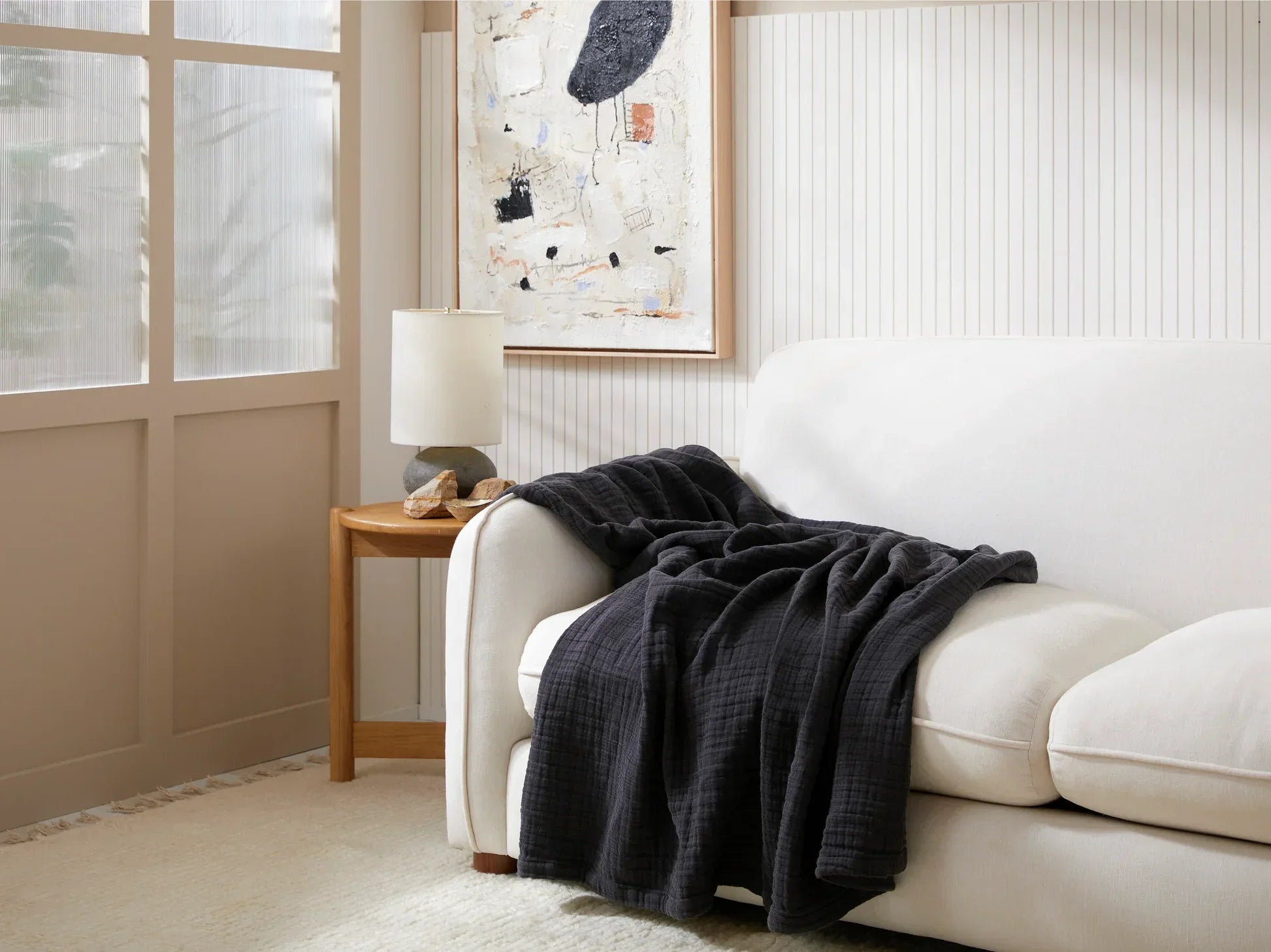 Cloud Linen Gauze Throw