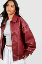 Julia™ Leather Bomber Jacket